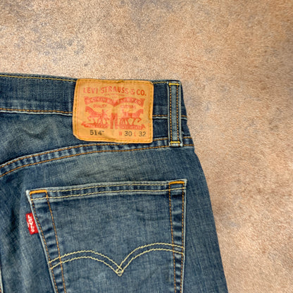 LEVI'S 514 Jeans W30 L32 Mens Regular Fit Straight Blue