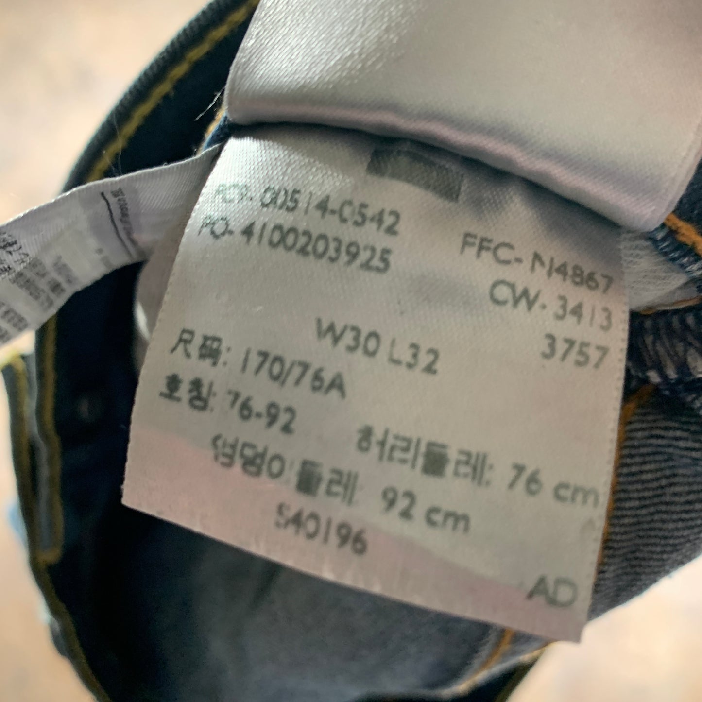 LEVI'S 514 Jeans W30 L32 Mens Regular Fit Straight Blue