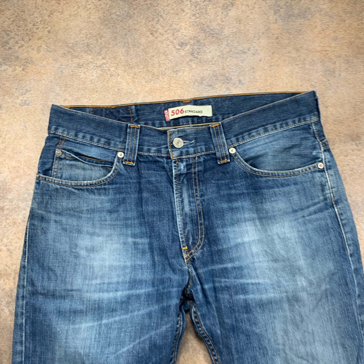 Vintage LEVI'S 506 Jeans W34 L30 Mens Relaxed Fit Straight Blue