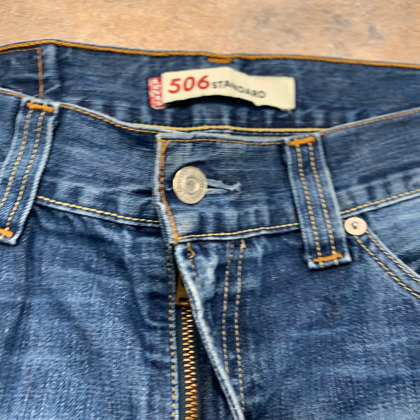 Vintage LEVI'S 506 Jeans W34 L30 Mens Relaxed Fit Straight Blue