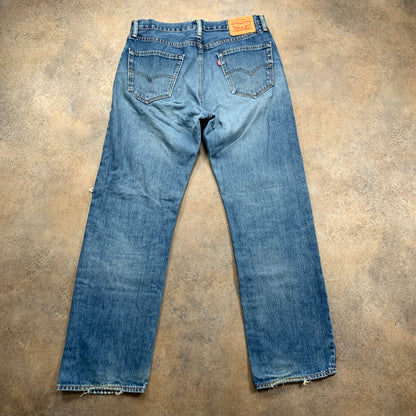 Vintage LEVI'S 751 Jeans W34 L32 Mens Regular Fit Straight Blue