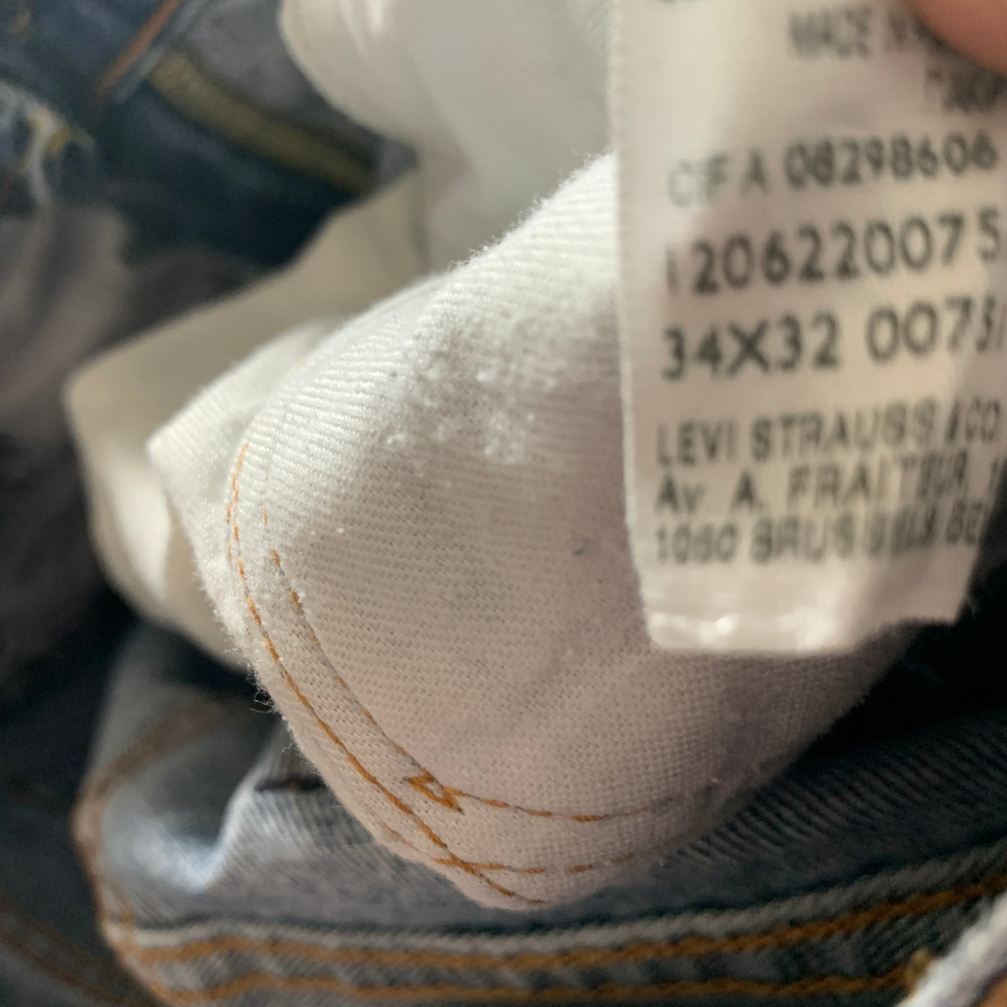 Vintage LEVI'S 751 Jeans W34 L32 Mens Regular Fit Straight Blue