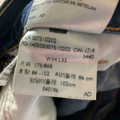 LEVI'S 751 Jeans W34 L32 Mens Regular Fit Straight Blue