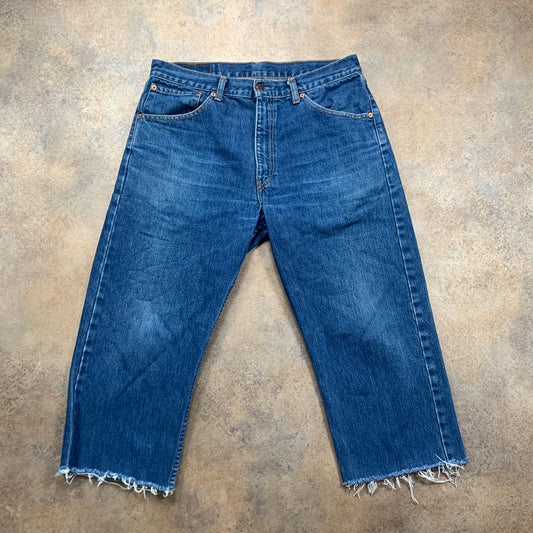 Vintage LEVI'S 521 Jeans W36 L21 Mens Regular Fit Straight Blue