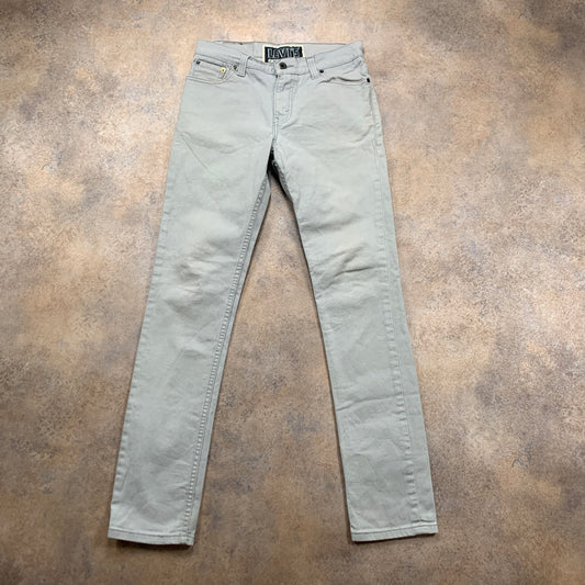 Vintage LEVI'S 510 Jeans W30 L30 Mens Skinny Fit Grey