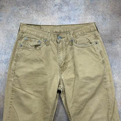 LEVI'S 514 Jeans W29 L30 Mens Regular Fit Straight Beige