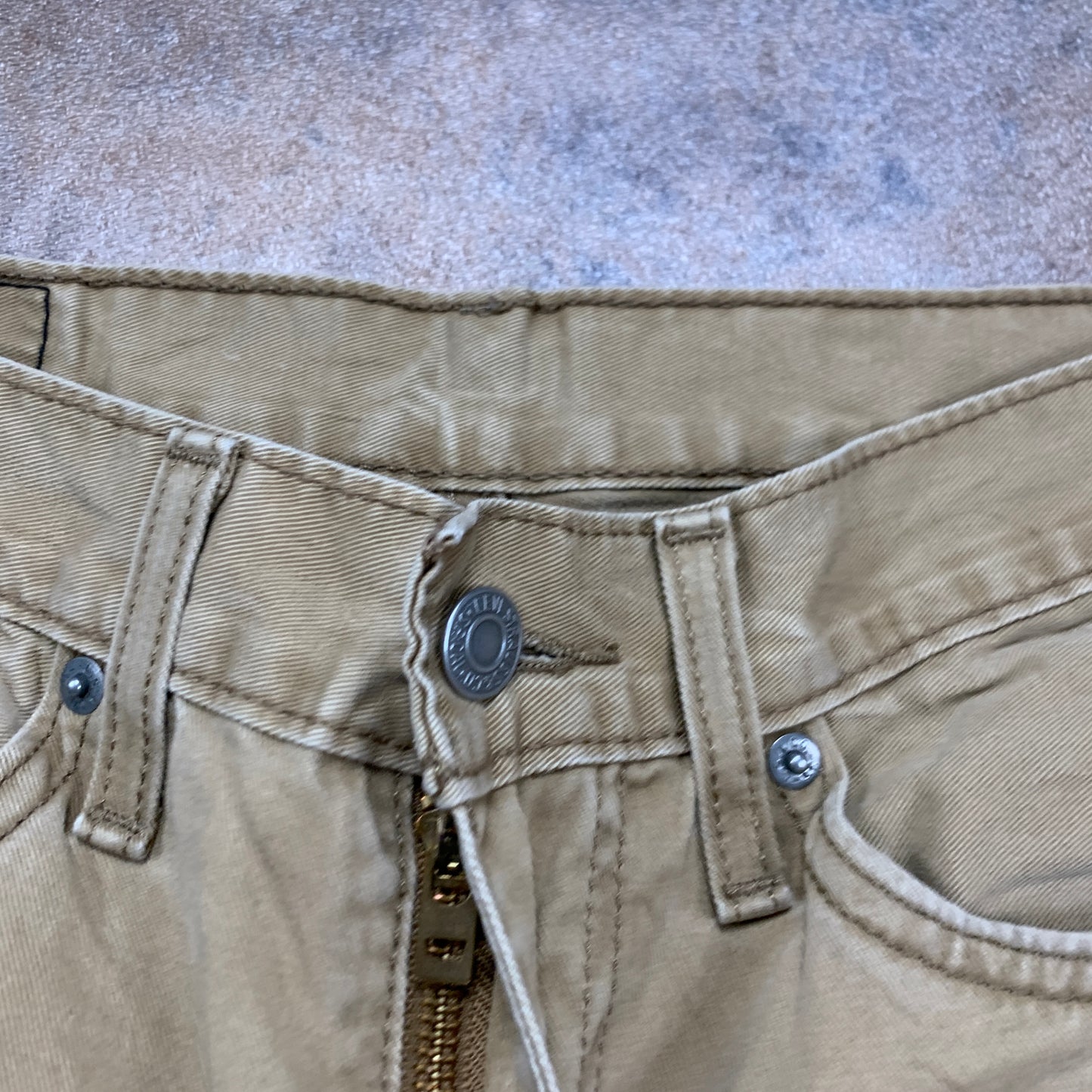 LEVI'S 514 Jeans W29 L30 Mens Regular Fit Straight Beige