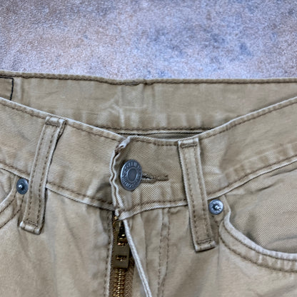 LEVI'S 514 Jeans W29 L30 Mens Regular Fit Straight Beige