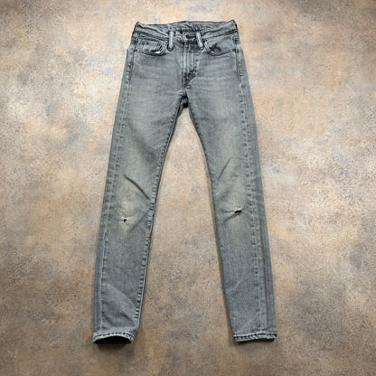 LEVI'S 519 Jeans W27 L29 Mens Skinny Fit Grey