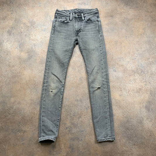 LEVI'S 519 Jeans W27 L29 Mens Skinny Fit Grey