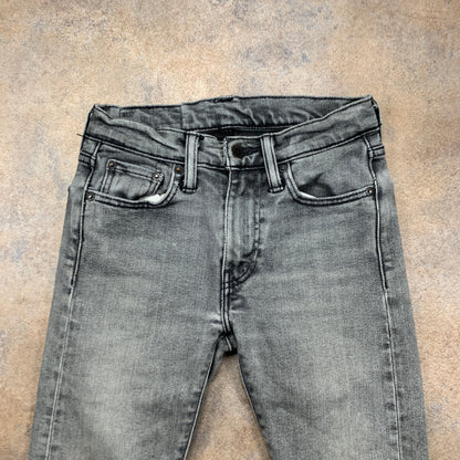 LEVI'S 519 Jeans W27 L29 Mens Skinny Fit Grey