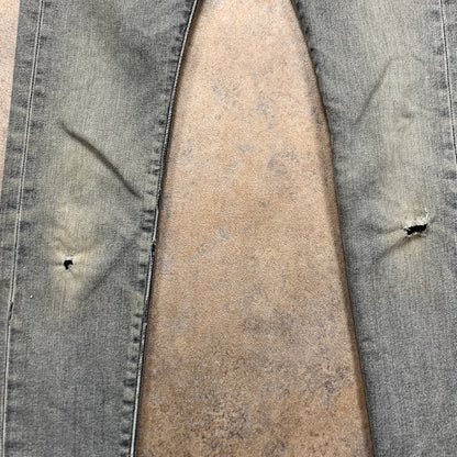 LEVI'S 519 Jeans W27 L29 Mens Skinny Fit Grey