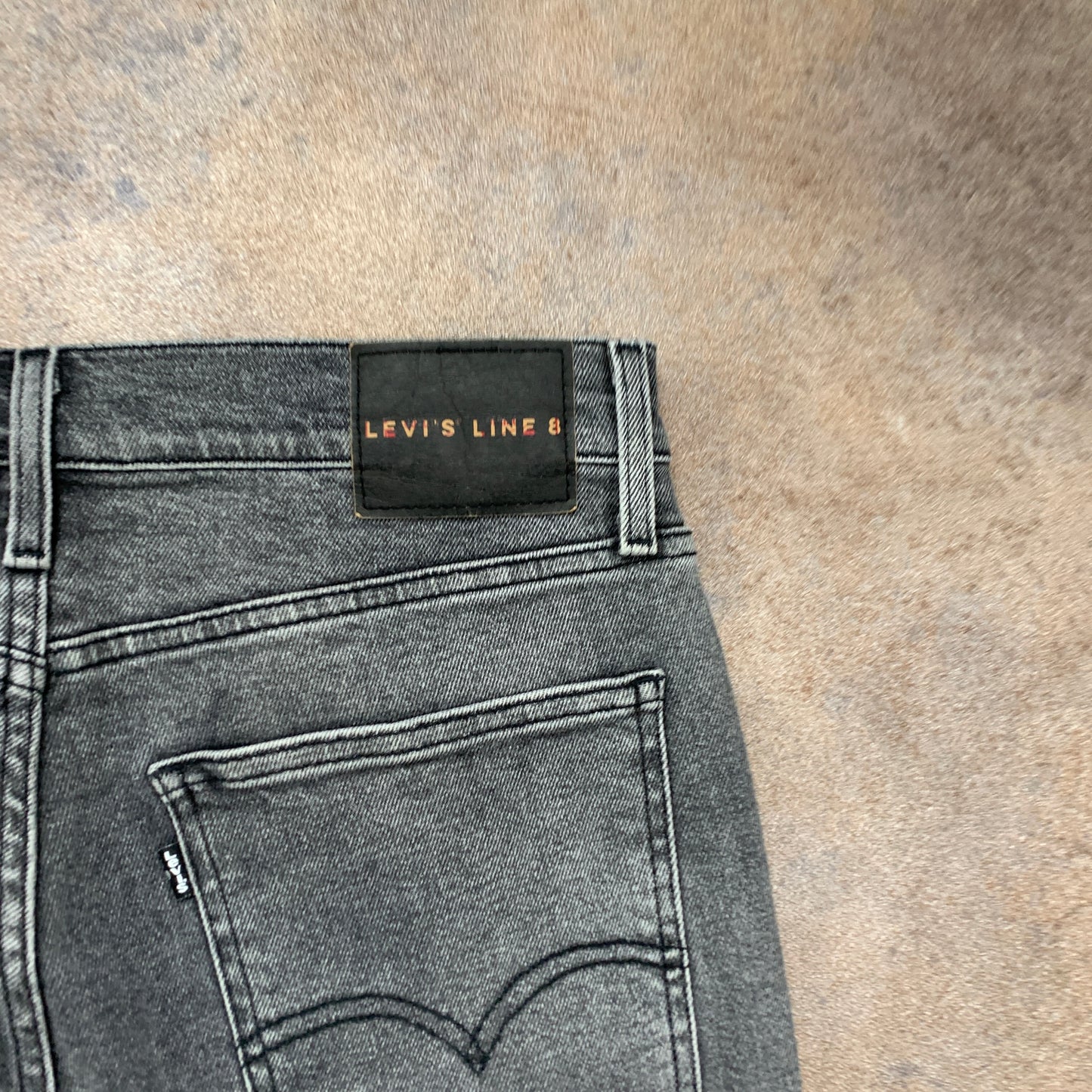 LEVI'S Line 8 Jeans W30 L31 Mens Skinny Fit Grey