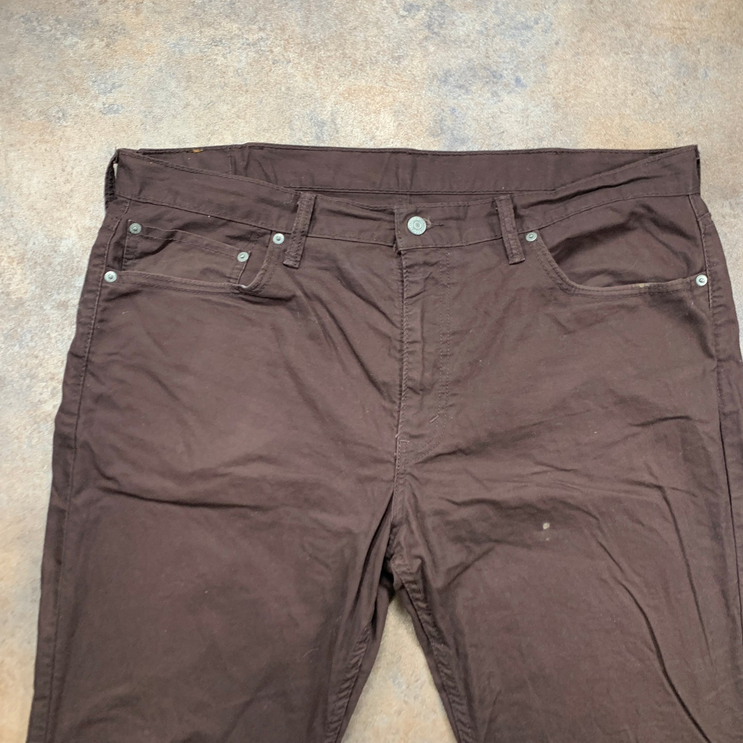 LEVI'S 511 Trousers W40 L30 Mens Slim Fit Brown Chinos