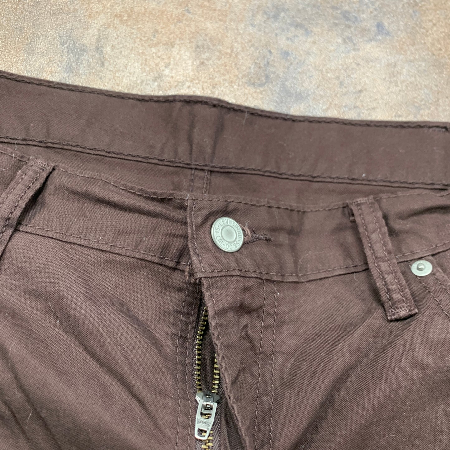 LEVI'S 511 Trousers W40 L30 Mens Slim Fit Brown Chinos