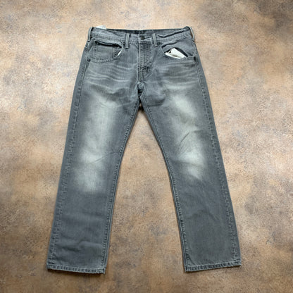 LEVI'S 504 Jeans W34 L30 Mens Regular Fit Straight Grey
