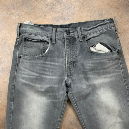 LEVI'S 504 Jeans W34 L30 Mens Regular Fit Straight Grey