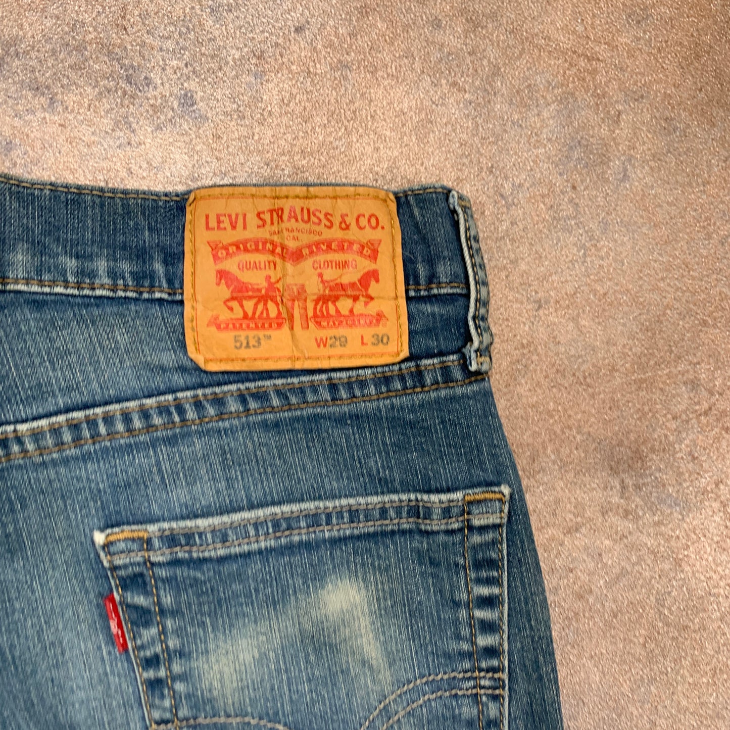 LEVI'S 513 Jeans W29 L29 Mens Slim Fit Blue