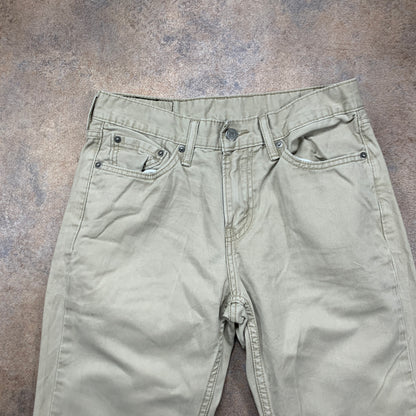 LEVI'S 514 Jeans W29 L31 Mens Regular Fit Straight Beige