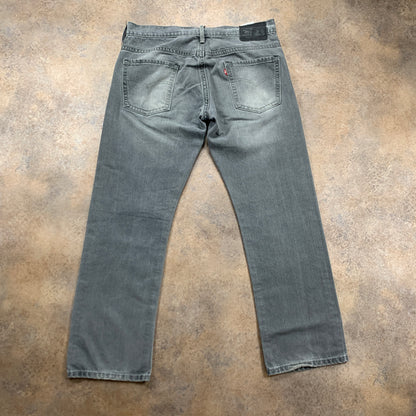 LEVI'S 504 Jeans W34 L30 Mens Regular Fit Straight Grey