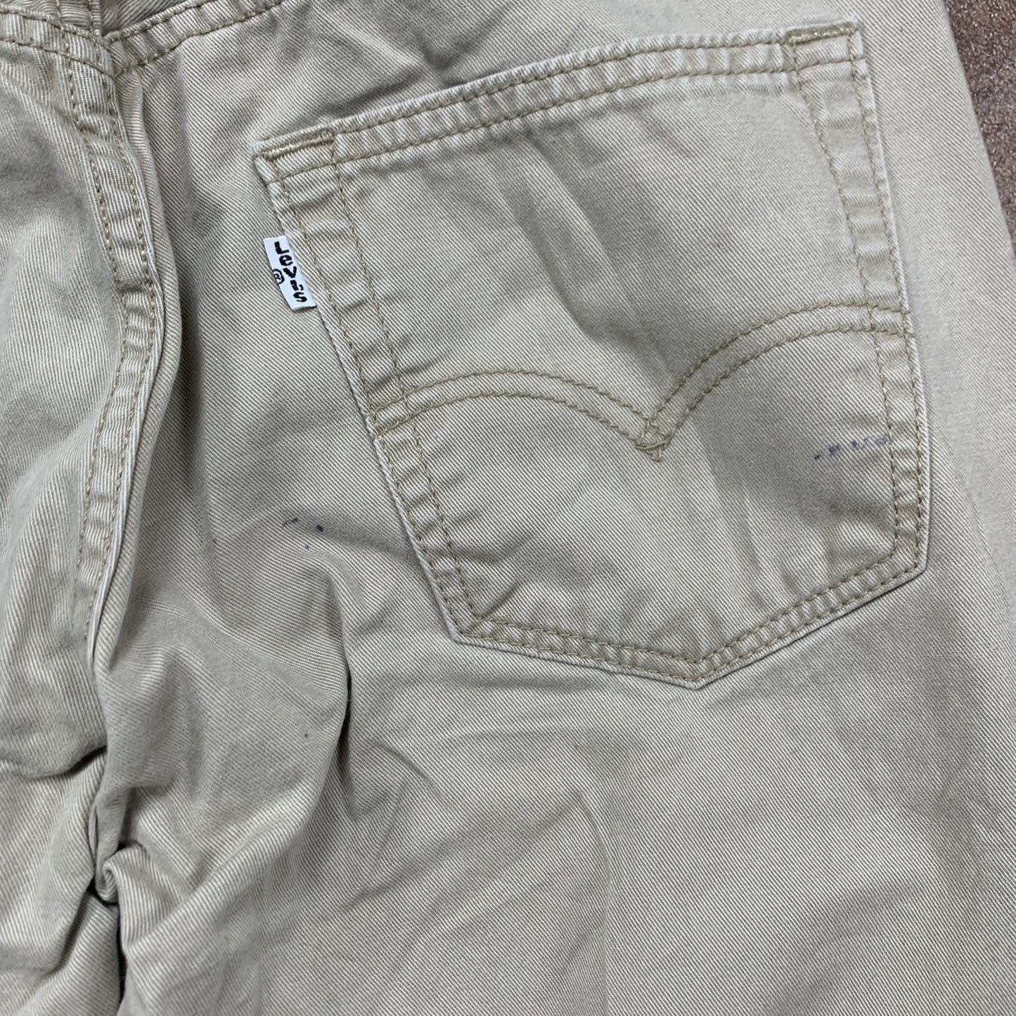 LEVI'S 514 Jeans W29 L31 Mens Regular Fit Straight Beige