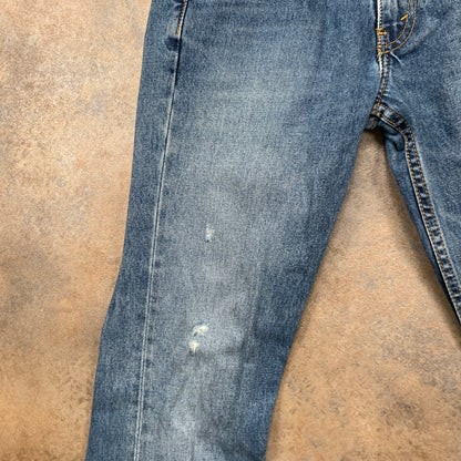 LEVI'S 511 Jeans W30 L31 Mens Slim Fit Blue RIPPED