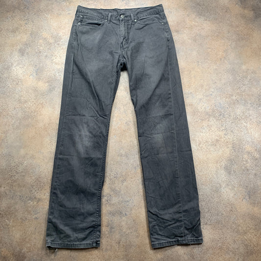 LEVI'S 514 Jeans W34 L34 Mens Regular Fit Straight Grey