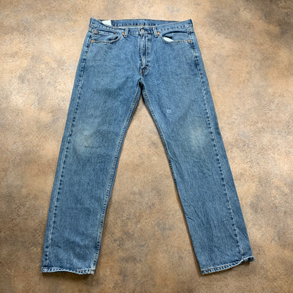 LEVI'S 505 Jeans W36 L32 Mens Regular Fit Straight Blue