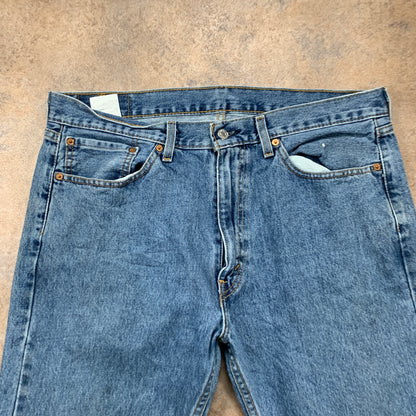LEVI'S 505 Jeans W36 L32 Mens Regular Fit Straight Blue