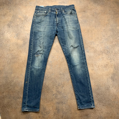 LEVI'S 512 Jeans W31 L31 Mens Slim Fit Tapered Blue