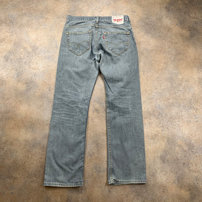 LEVI'S 506 Jeans W30 L30 Mens Regular Fit Straight Grey