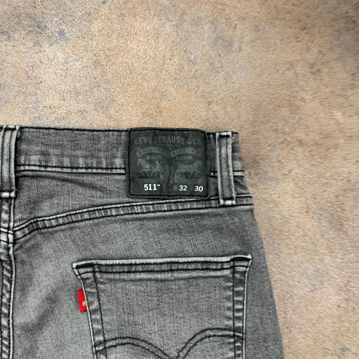LEVI'S 511 Jeans W32 L29 Mens Slim Fit Grey