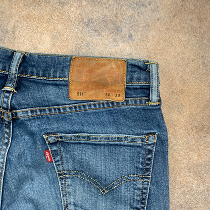 LEVI'S 511 Jeans W30 L30 Mens Slim Fit Blue