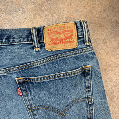 LEVI'S 560 Jeans W38 L34 Mens Relaxed Fit Tapered Blue 90s