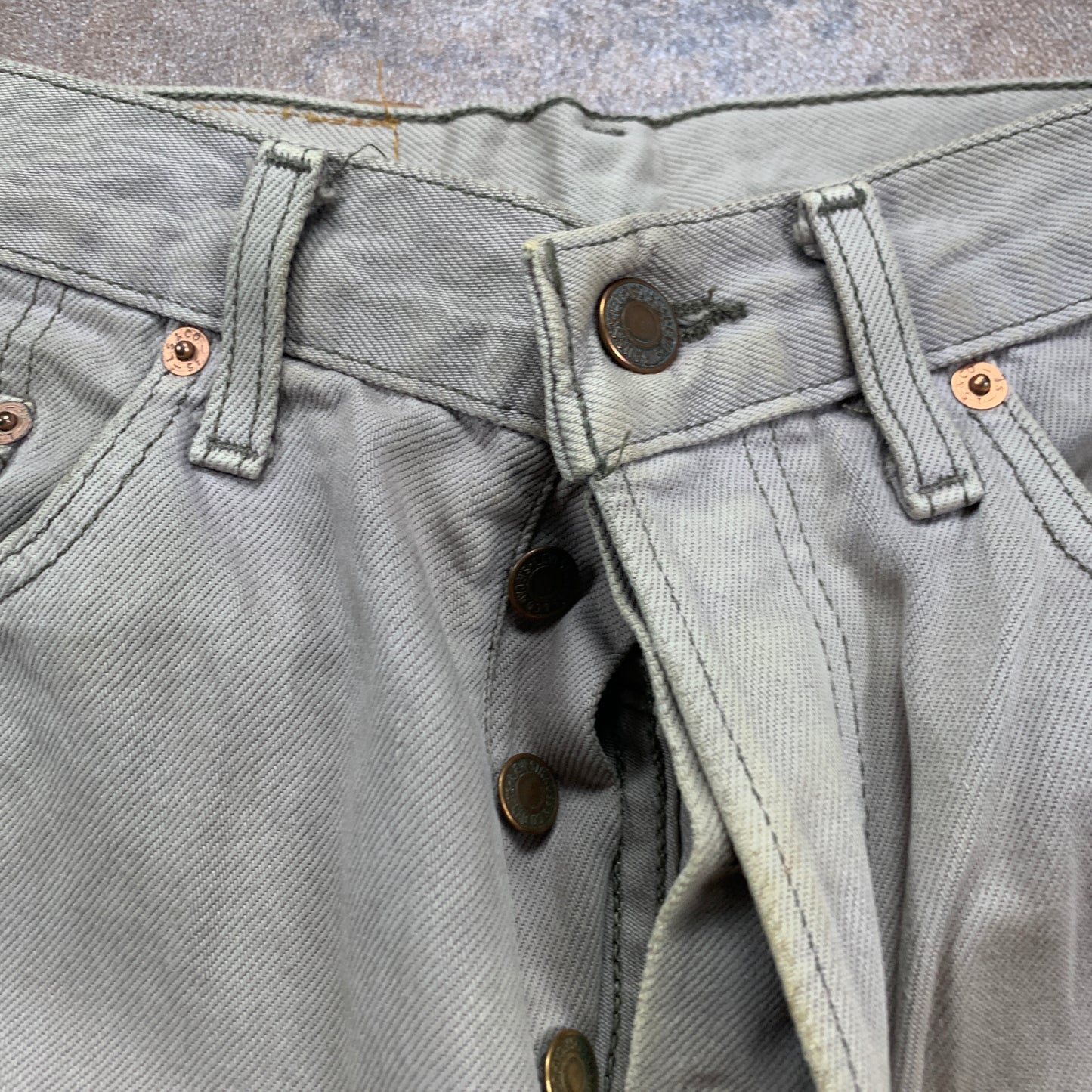 Vintage LEVI'S 618 Jeans W30 L30 Mens Regular Fit Tapered Beige 70s
