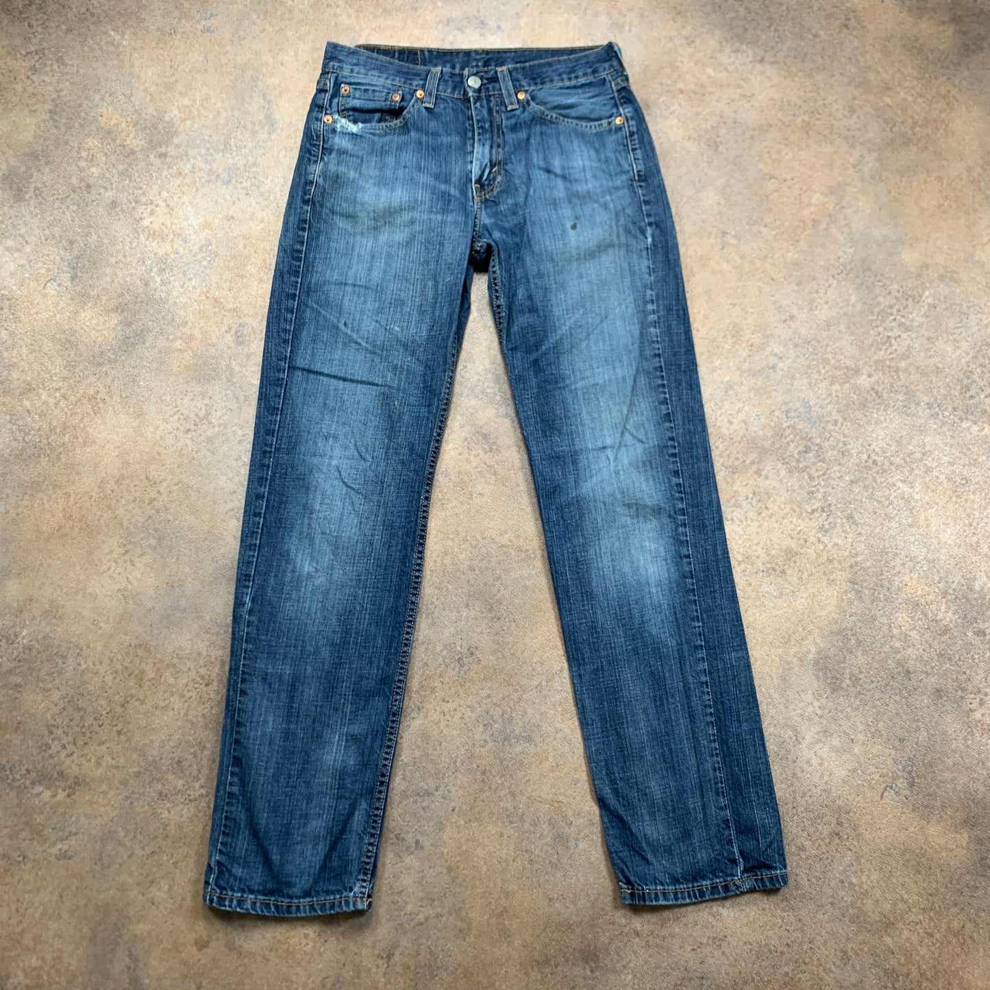 LEVI'S 514 Jeans W28 L31 Mens Regular Fit Straight Blue