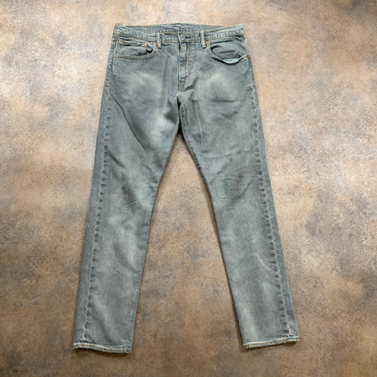 LEVI'S 520 Jeans W32 L30 Mens Skinny Fit Grey