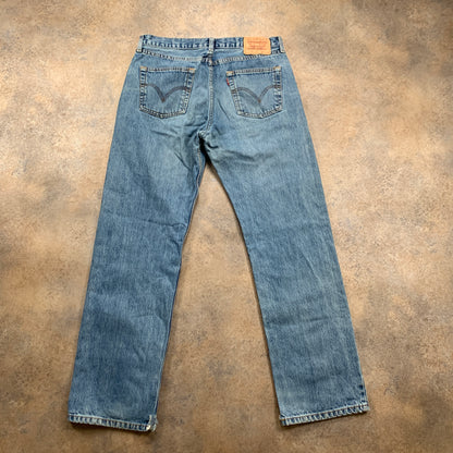 Vintage LEVI'S 751 Jeans W34 L30 Mens Regular Fit Straight Blue