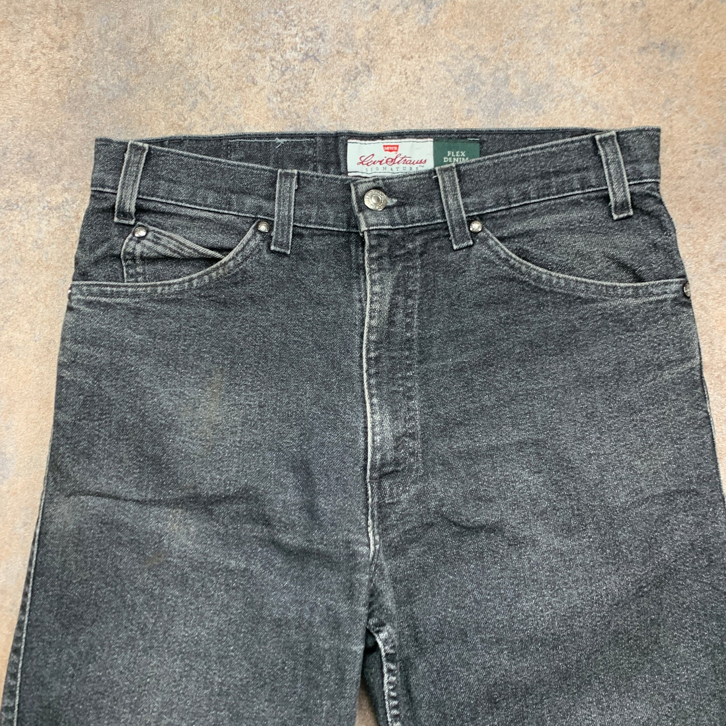 Vintage LEVI'S Signature Jeans W32 L32 Mens Regular Fit Straight Grey