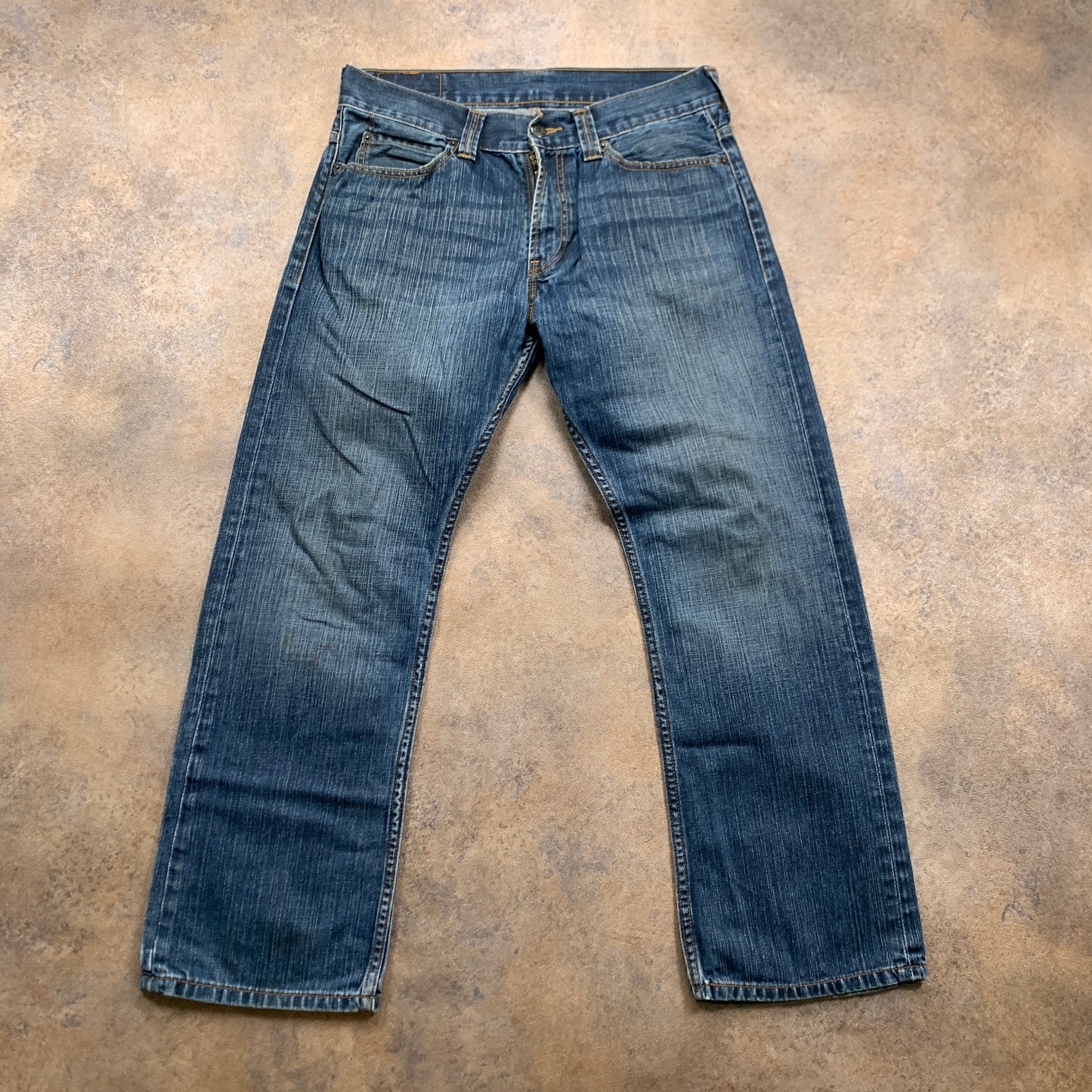 LEVI'S 506 Jeans W34 L28 Mens Regular Fit Straight Blue