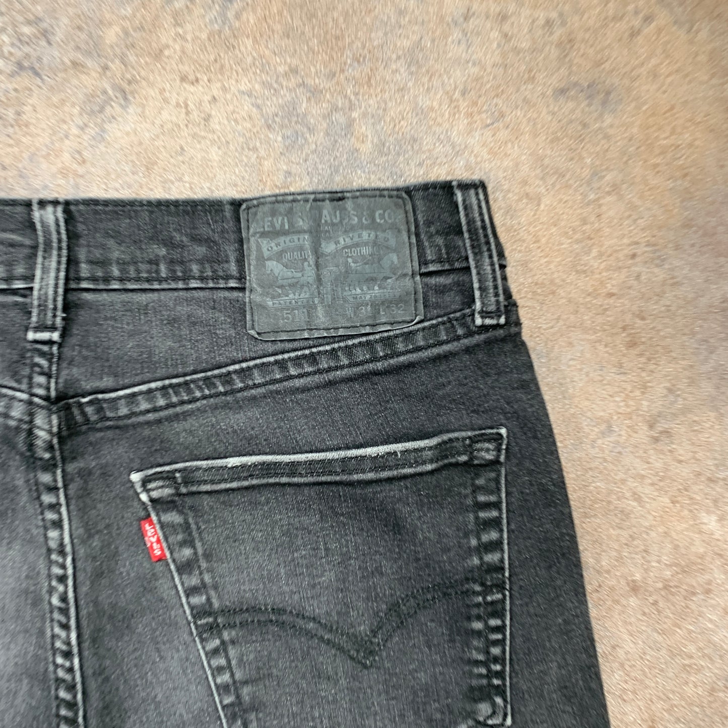 LEVI'S 511 Jeans W32 L31 Mens Slim Fit Grey