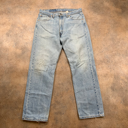 Vintage LEVI'S 505 Jeans W36 L30 Mens Regular Fit Straight Blue