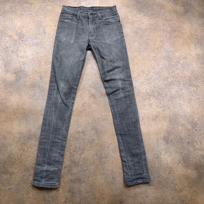 LEVI'S 510 Jeans W28 L32 Mens Skinny Fit Grey
