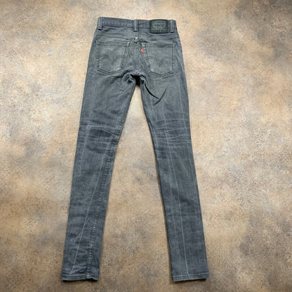 LEVI'S 510 Jeans W28 L32 Mens Skinny Fit Grey