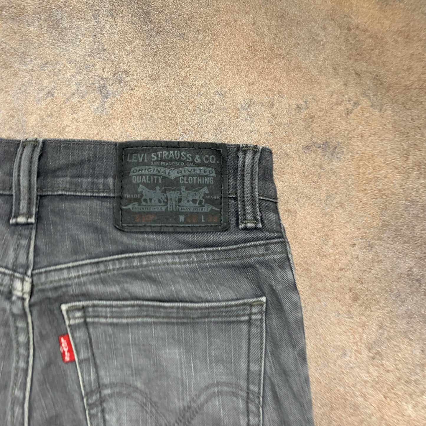 LEVI'S 510 Jeans W28 L32 Mens Skinny Fit Grey