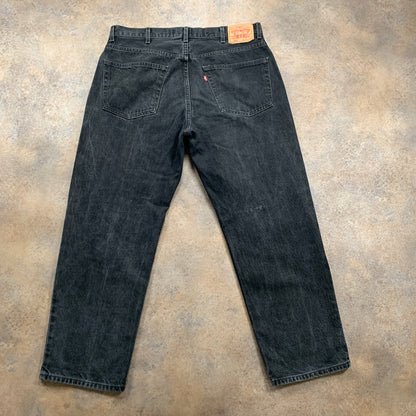 Vintage LEVI'S 550 Jeans W38 L30 Mens Relaxed Fit Straight Grey