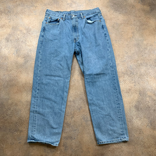LEVI'S 550 Jeans W36 L30 Mens Relaxed Fit Straight Blue