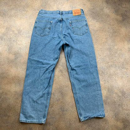 LEVI'S 550 Jeans W36 L30 Mens Relaxed Fit Straight Blue