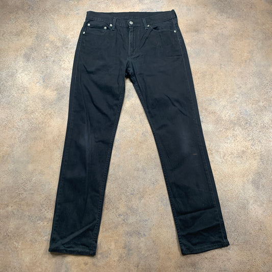 LEVI'S 511 Jeans W32 L32 Mens Slim Fit Black