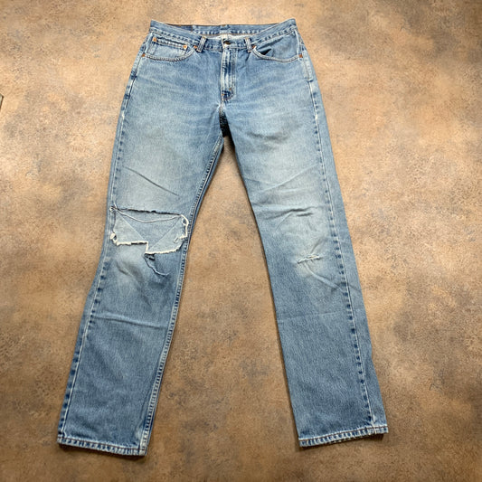 Vintage LEVI'S 581 Jeans W34 L34 Mens Regular Fit Straight Blue